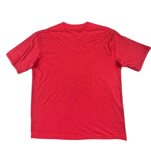 Cabelas Shirt Mens XL Red Patriotic Eagle Flag Graphic Tee Americana Outdoor Top - Picture 2 of 9